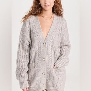 Astr Wool blend oversized cardigan
